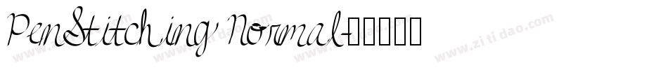 PenStitching Normal字体转换